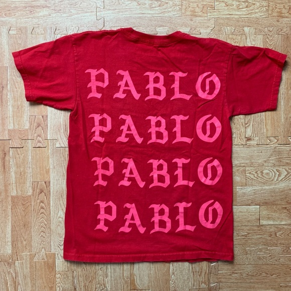 Kanye West Shirt Red Size Small I Feel Like Narcos Pablo Graphic Tee Migos AC - Picture 2 of 7